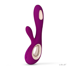 LELO Soraya Wave - Rose Profond -Lingerie Soldes Boutique lelo sorayawave product angle deeprose 425