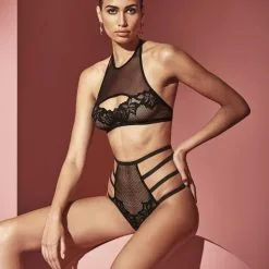 Bracli Culotte Haute à Perles - London -Lingerie Soldes Boutique london high waist brief top 1 min