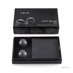 LELO Boules De Geihsa Luna Beads Noires 11 LELO Boules De Geihsa Luna Beads Noires -Lingerie Soldes Boutique lunabeads noir packaging 1