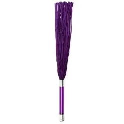 Martinet En Daim Manche En Verre - Violet -Lingerie Soldes Boutique martinet daim violet manche verre cristal 3