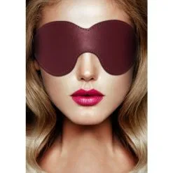 Masque En Simili Cuir - Bordeaux Et Doré 7 Masque En Simili Cuir - Bordeaux Et Doré -Lingerie Soldes Boutique masque occultant simili cuir bordeaux 3