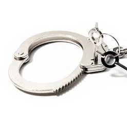 Menottes Lourdes En Acier Ouvrable Avec Clés -Lingerie Soldes Boutique menottes bdsm metal crant cl zoom