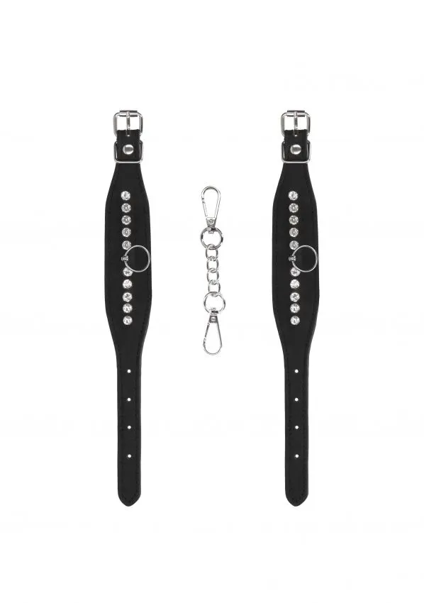 Menottes En Simili Cuir Et Strass 5 Menottes En Simili Cuir Et Strass – Image 3