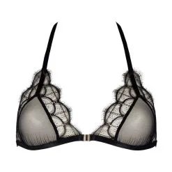 Atelier Amour Soutien-gorge Triangle En Tulle Et Dentelle Fine - Mystic Shadow