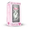 Plug Anal En Aluminium Avec Cristal En Forme De Coeur Rose - Taille S