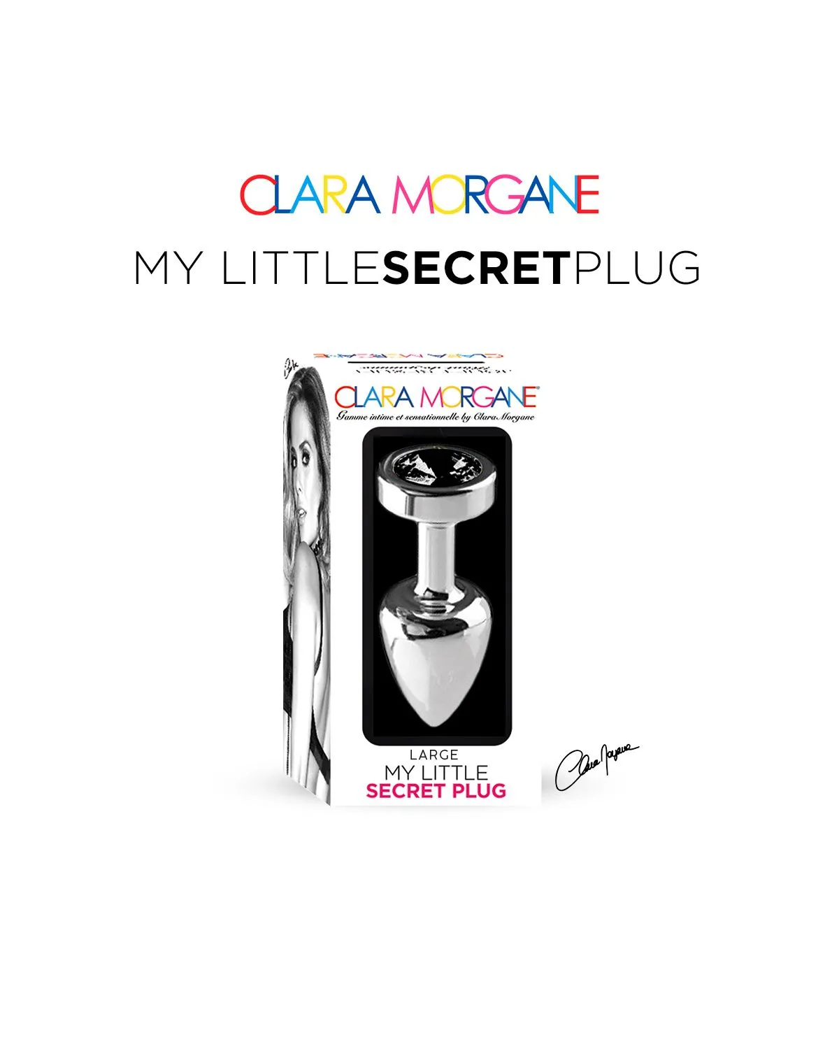 Plug Anal En Aluminium Avec Cristal Noir - Taille L 4 Plug Anal En Aluminium Avec Cristal Noir - Taille L – Image 2