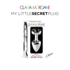 Plug Anal En Aluminium Avec Cristal Noir - Taille S -Lingerie Soldes Boutique my little secret plug small 1