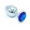 Plug Anal En Aluminium Avec Cristal Bleu - Taille L -Lingerie Soldes Boutique my little secret plug small 2 2