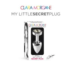 Plug Anal En Aluminium Avec Cristal Blanc - Taille S 5 Plug Anal En Aluminium Avec Cristal Blanc - Taille S -Lingerie Soldes Boutique my little secret plug small 4