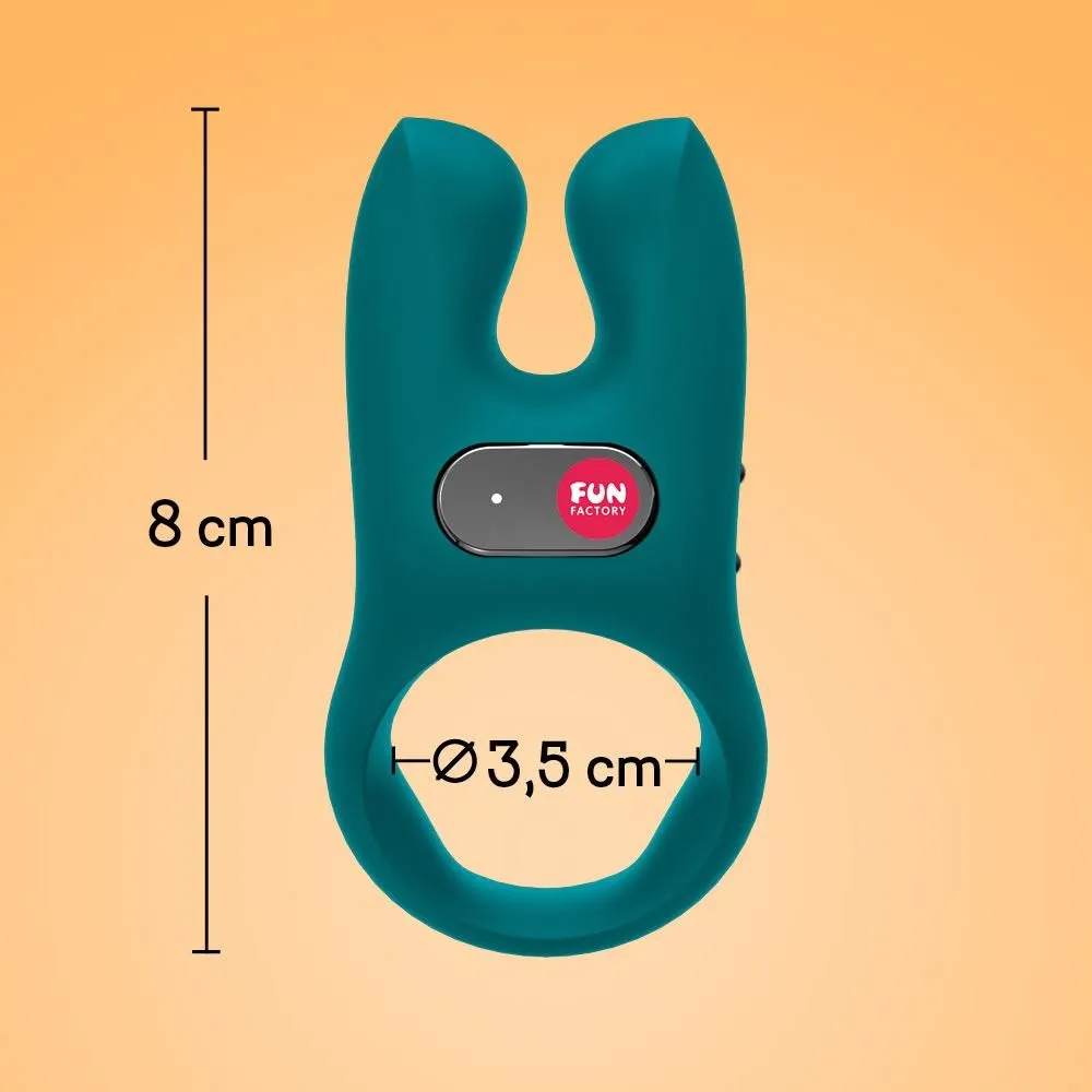 Fun Factory Cockring Vibrant Nos - Petrol 6 Fun Factory Cockring Vibrant Nos - Petrol – Image 4