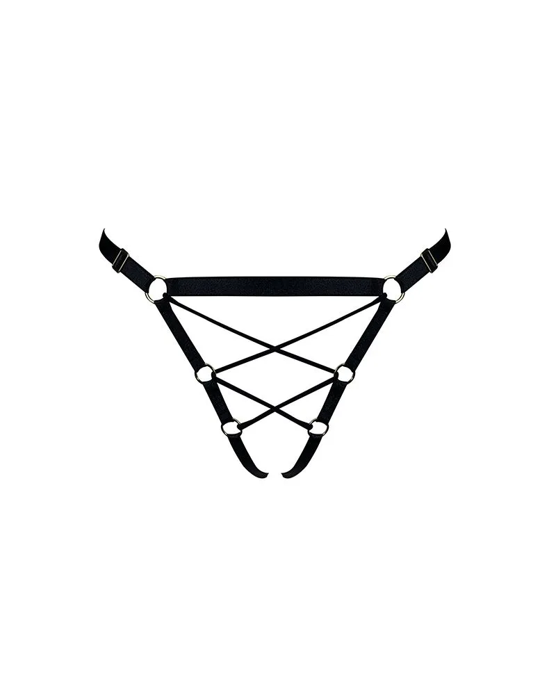 E.L.F. Zhou London Culotte Ouverte En Lanières Satinées - Shibari Noire 6 E.L.F. Zhou London Culotte Ouverte En Lanières Satinées - Shibari Noire – Image 4
