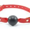 Dollhouse Gag-ball En Cuir Effet Croco Et Latex - Rouge -Lingerie Soldes Boutique os 1143 s