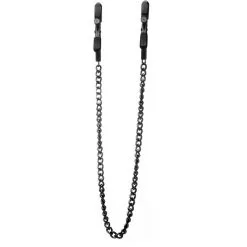 Pinces à Seins Réglables Avec Vis En Acier - Noires