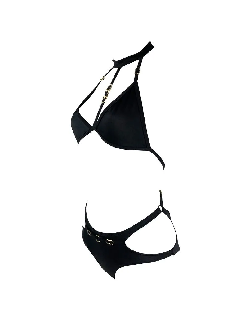 E.L.F. Zhou London Playsuit Maillot Avec Bijoux Plaqués Or - Pebble 7 E.L.F. Zhou London Playsuit Maillot Avec Bijoux Plaqués Or - Pebble – Image 5