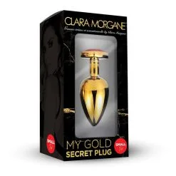 Plug Anal En Aluminium Doré Avec Cristal Rouge - Taille S 5 Plug Anal En Aluminium Doré Avec Cristal Rouge - Taille S -Lingerie Soldes Boutique plug aluminium dore cristal rouge small 2