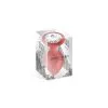 Plug Anal Rouge Diamant En Silicone - L - 80 G