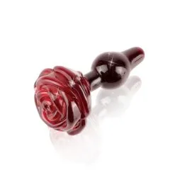 Plug En Verre Rose Rouge - Icicles N°76 -Lingerie Soldes Boutique plug verre icicle rose rouge 2