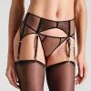Maison Close Porte-jarretelles En Tulle - L'Amoureuse - Dahlia Noir -Lingerie Soldes Boutique porte jarretelles dahlia l amoureuse 1