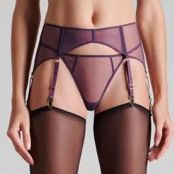 Maison Close Porte-jarretelles En Tulle - L'Amoureuse - Orchidée Violette 8 Maison Close Porte-jarretelles En Tulle - L'Amoureuse - Orchidée Violette -Lingerie Soldes Boutique porte jarretelles orchidee l amoureuse 3 1