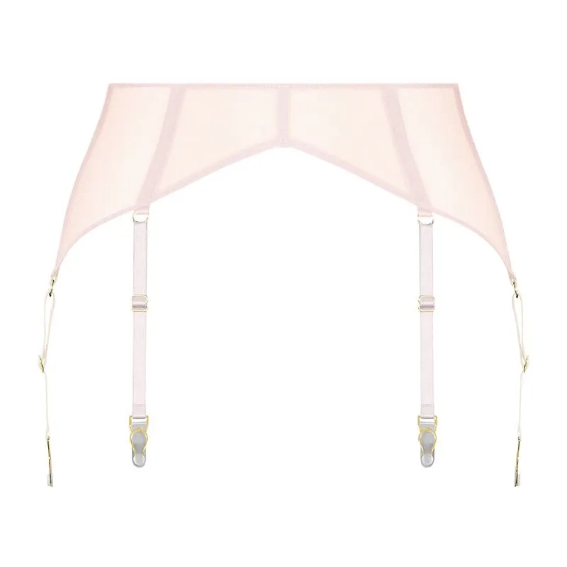 Maison Close Porte-jarretelles En Tulle - L'Amoureuse - Pivoine Rose 4 Maison Close Porte-jarretelles En Tulle - L'Amoureuse - Pivoine Rose – Image 2