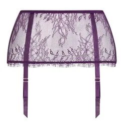 Maison Close Porte-jarretelles - Villa Satine - Violet -Lingerie Soldes Boutique porte jarretelles villa satine violet 2