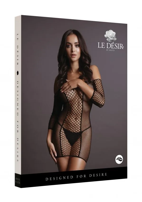 Le Désir Robe Manches Longues En Résille Large - Jeanne 7 Le Désir Robe Manches Longues En Résille Large - Jeanne – Image 5