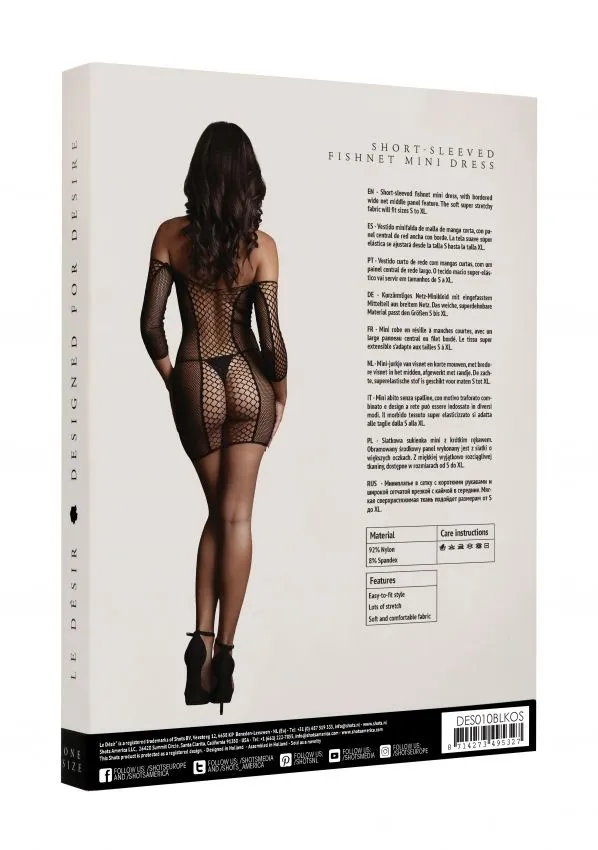 Le Désir Robe Manches Longues En Résille Large - Jeanne 8 Le Désir Robe Manches Longues En Résille Large - Jeanne – Image 6