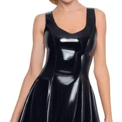 Robe Patineuse En Vinyle -Lingerie Soldes Boutique robe patineuse vinyle 1 1