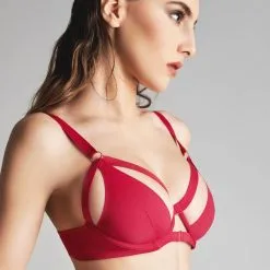 Maison Close Soutien-gorge Balconnet - Tapage Nocturne - Rouge