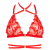 Impudique Soutien-gorge En Dentelle Rouge Et Lanières - Bijou -Lingerie Soldes Boutique sg dentelle rouge lanieres bijou cantanzaro 1
