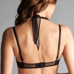 Maison Close Soutien-gorge Foulard Seins Nus - L'Amoureuse - Dahlia Noir -Lingerie Soldes Boutique sg seins nus foulard dahlia l amoureuse 5