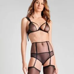 Maison Close Soutien-gorge Foulard Seins Nus - L'Amoureuse - Dahlia Noir -Lingerie Soldes Boutique sg seins nus foulard dahlia l amoureuse 6