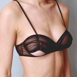 Dollhouse Soutien-gorge Drapé En Résille Transparente