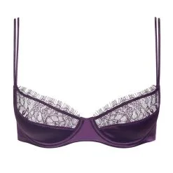 Lingerie Soldes Boutique -Lingerie Soldes Boutique soutien gorge balconnet villa satine violet 1