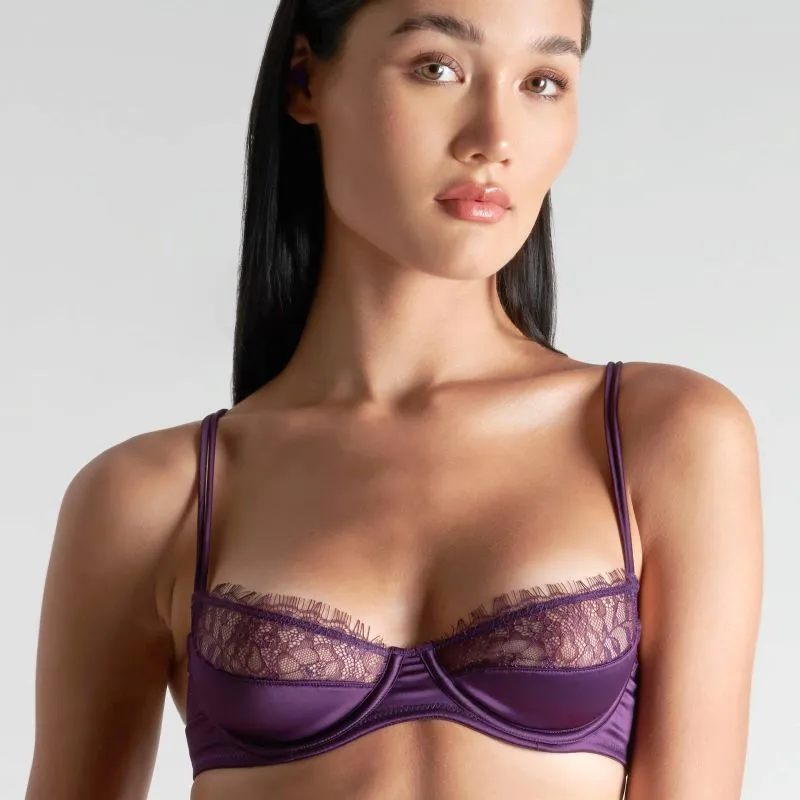 Maison Close Soutien 1/4 Cup - Villa Satine - Violet 3 Maison Close Soutien 1/4 Cup - Villa Satine - Violet