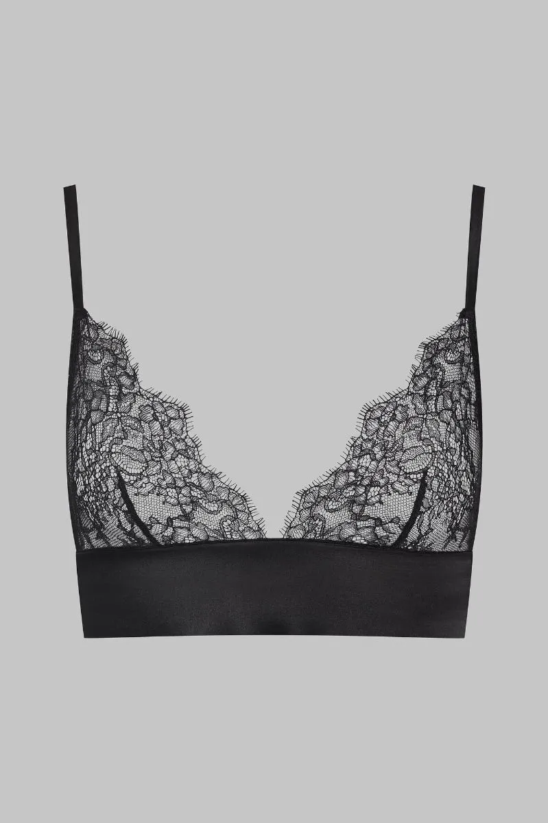 Maison Close Soutien-gorge Triangle Bustier - Rendez-vous Noir 5 Maison Close Soutien-gorge Triangle Bustier - Rendez-vous Noir – Image 3