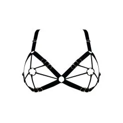 E.L.F. Zhou London Soutien-gorge Harnais Avec Attaches Or - Cage O-ring Bra Shade Of Darker