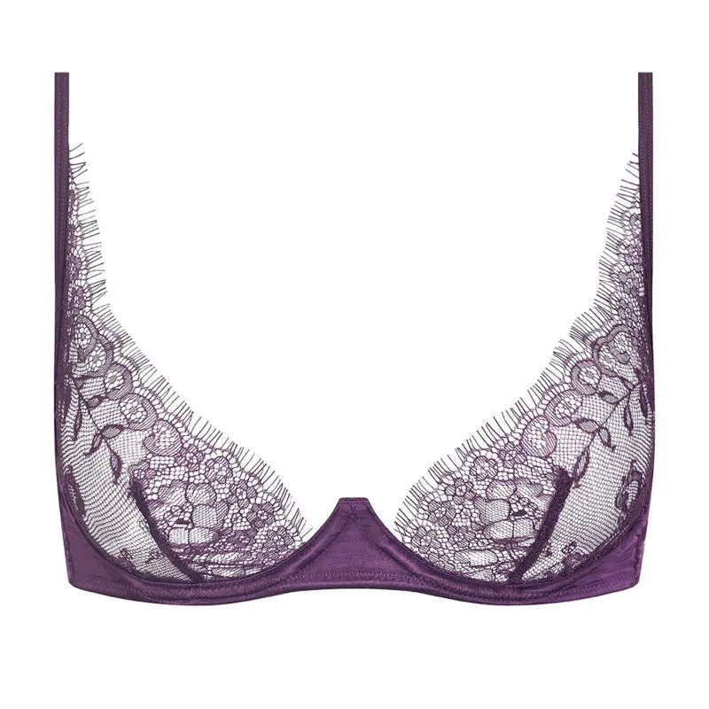 Maison Close Soutien-gorge Balconnet - Villa Satine - Violet 4 Maison Close Soutien-gorge Balconnet - Villa Satine - Violet – Image 2