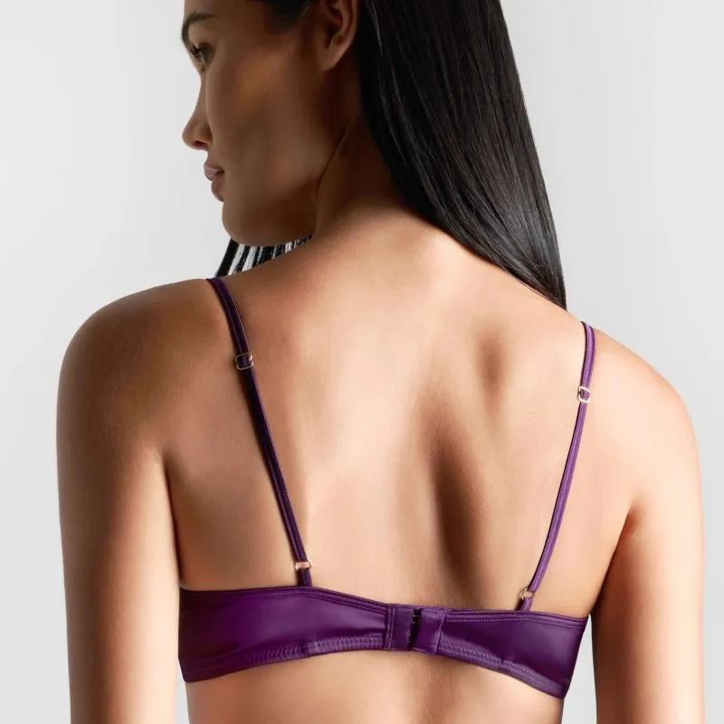 Maison Close Soutien-gorge Balconnet - Villa Satine - Violet 6 Maison Close Soutien-gorge Balconnet - Villa Satine - Violet – Image 4