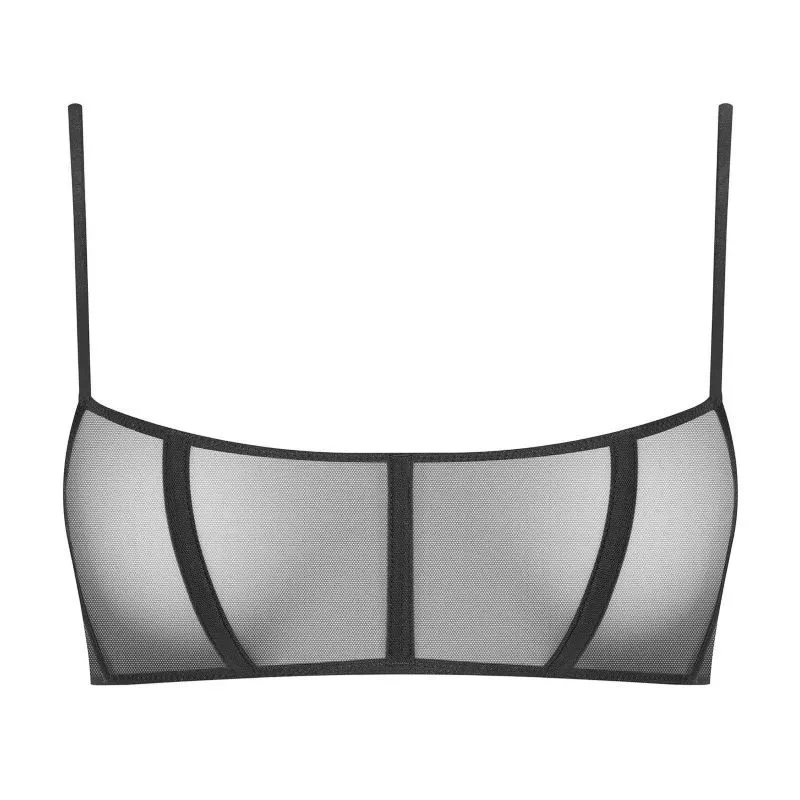 Maison Close Soutien-gorge Corset En Tulle - L'Amoureuse - Dahlia Noir 4 Maison Close Soutien-gorge Corset En Tulle - L'Amoureuse - Dahlia Noir – Image 2