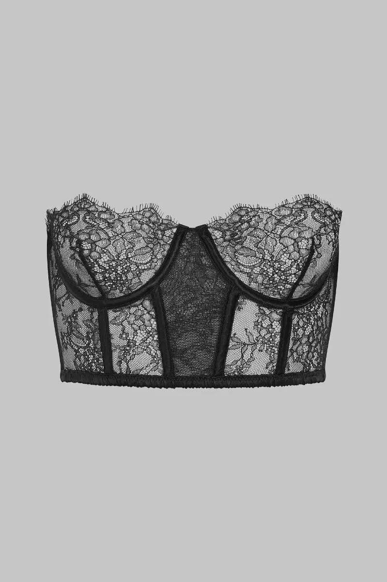 Maison Close Soutien-gorge Bustier - Rendez-vous Noir 7 Maison Close Soutien-gorge Bustier - Rendez-vous Noir – Image 5