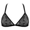 Paloma Casile Soutien-gorge Triangle En Tulle Brodé Avec Bijou Argent - Maaya
