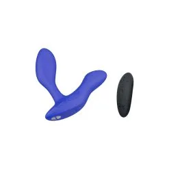 We-Vibe Stimulateur Prostatique Vibrant Et Télécommandé Vector + - Bleu -Lingerie Soldes Boutique stimulateur prostatique vibrant telecommande vector bleu 7