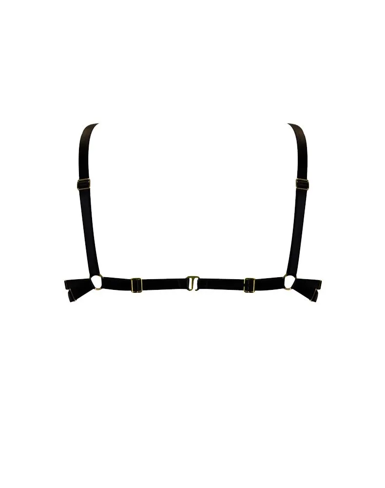 E.L.F. Zhou London Soutien-gorge Harnais D-Ring - Bondage Noir 4 E.L.F. Zhou London Soutien-gorge Harnais D-Ring - Bondage Noir – Image 2