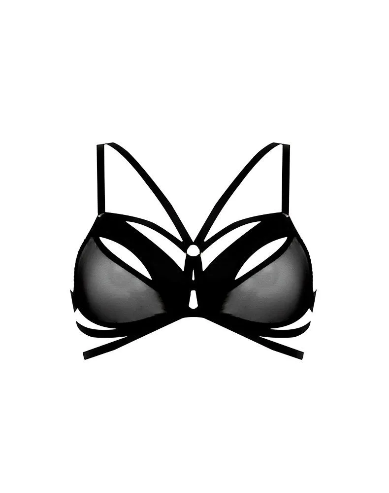 E.L.F. Zhou London Soutien-gorge En Soie Et Tulle - Dahlia - Strappy Soft Bra 4 E.L.F. Zhou London Soutien-gorge En Soie Et Tulle - Dahlia - Strappy Soft Bra – Image 2