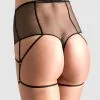 Maison Close String Taille Haute - L'Amoureuse - Dahlia Noir