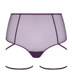 Maison Close String Taille Haute - L'Amoureuse - Orchidée Violette 9 Maison Close String Taille Haute - L'Amoureuse - Orchidée Violette -Lingerie Soldes Boutique string haut l amoureuse orchidee 2