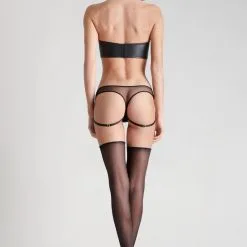 Maison Close String Avec Lanières - Chambre Noire Or 15 Maison Close String Avec Lanières - Chambre Noire Or -Lingerie Soldes Boutique string lanieres chambre noire or 3