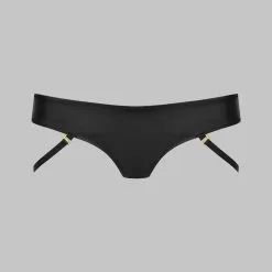 Maison Close String Avec Lanières - Chambre Noire Or 13 Maison Close String Avec Lanières - Chambre Noire Or -Lingerie Soldes Boutique string lanieres chambre noire or 5
