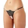 String Ouvert Avec Strass Argentés 1 String Ouvert Avec Strass Argentés -Lingerie Soldes Boutique string ouvert cotelli strass blanc 1
